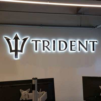 50000 Horas de Trabalho Vida útil Sinalização de carta de canal externo personalizado com luz de fundo LED