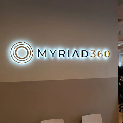 Cartão de iluminação LED feito sob medida Letras redondas Caixa de luz para decoração 28C Publicidade