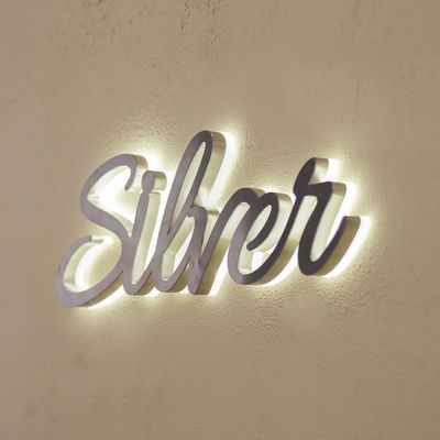 Sinalização publicitária iluminada Custom Made Backlit Cafe Sign para exibição ao ar livre