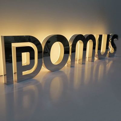 Snow Modern Simplicity 3D LED Lighted Letter Sign para estações de ônibus Adaptador de alimentação