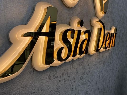 Snow Outdoor Signage Store Sign LED Letter Custom Metal Storefront Outdoor Front 3D Loja de negócios