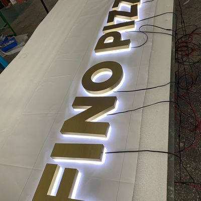 Lojas LED Letras de sinalização neve LED 3D sinal para logotipo de negócios personalizados Outdoor Shopping sinal