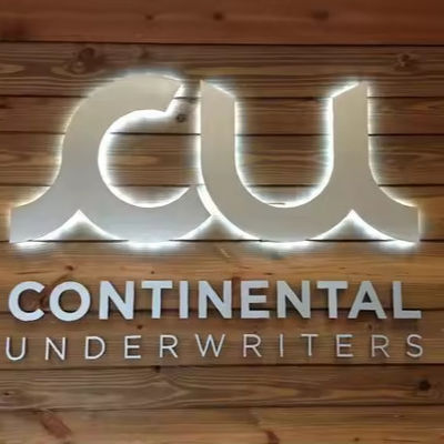 Logotipo personalizado Sinalização para negócios Neve Iluminação atraente Nome Cafés Sinalização de parede