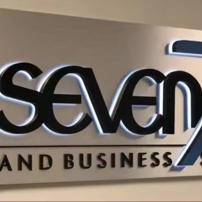 Custom LED Outdoor Snow Advertising Logotipo retro iluminado Letras de aço inoxidável acrílico