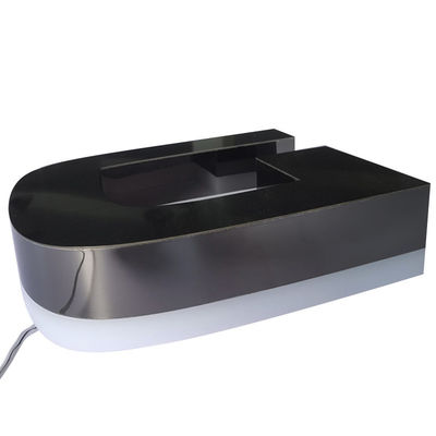 Fonte de luz LED Aço inoxidável Cor de ouro retroiluminado
