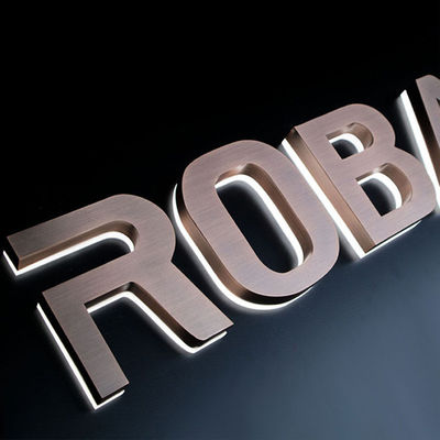 80 Ra Índice de Rendering de Cores Custom 3D Logotipo de Negócios Acrílico Sign para Interior e Exterior