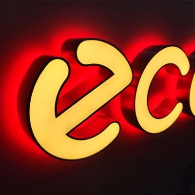 80 Ra Índice de Rendering de Cores Custom 3D Logotipo de Negócios Acrílico Sign para Interior e Exterior