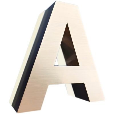 Letras LED montadas na parede LED sinal iluminado para sinalização comercial interior