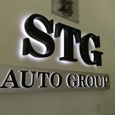 Letras LED montadas na parede LED sinal iluminado para sinalização comercial interior