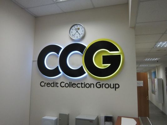 Letras LED montadas na parede LED sinal iluminado para sinalização comercial interior