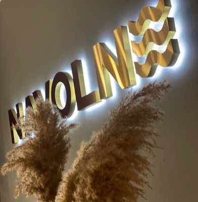 Sinais de iluminação 3D personalizados de aço inoxidável para decoração de férias