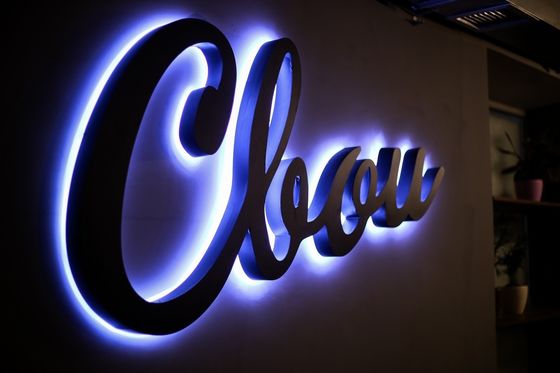 3D Custom Seiko LED retroiluminado Palavra de aço inoxidável sinal de carta de canal para loja de varejo