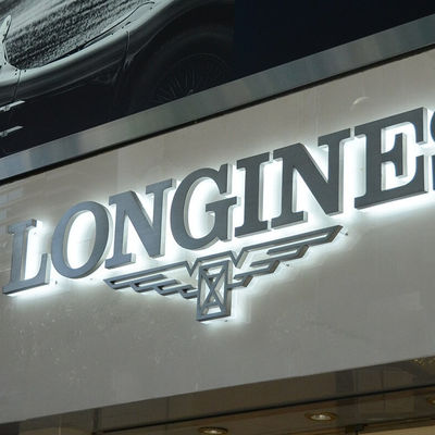 Custom Laser Cutting 3D Metal Wall Logo Letters para LED Backlit Stainless Steel Sign