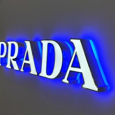 Outdoor Doorstep LED Acrílico Double-Sided Billboard com logotipo iluminado multicolor